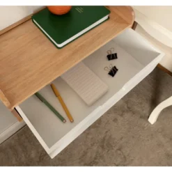 18" X 7" Kitt Floating Side Table Shelf White/Natural - Kate & Laurel All Things Decor -Furniture Haven Shop GUEST 3f56b9ef ac8b 4bc5 b3d4 005ce1d6f77f