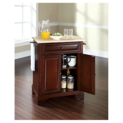 LaFayette Natural Wood Top Portable Kitchen Island - Vintage Mahogany - Crosley -Furniture Haven Shop GUEST 3f59a8c1 3741 4f24 a4bd 26fc1a16fdb6