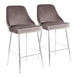 Set Of 2 Marcel Contemporary Counter Height Barstools - LumiSource 23 Set Of 2 Marcel Contemporary Counter Height Barstools - LumiSource -Furniture Haven Shop GUEST 403c839c e118 441a a67d c71a380b503a