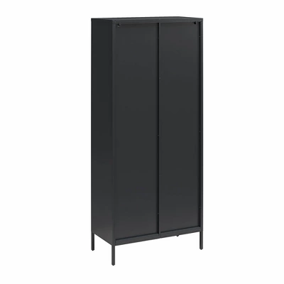Luna Tall 2 Door Accent Cabinet With Fluted Glass - Mr. Kate 4 Luna Tall 2 Door Accent Cabinet With Fluted Glass - Mr. Kate - Image 4