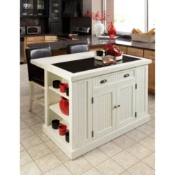 Nantucket Kitchen Island Off White - Homestyles