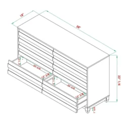 Ilya Solid Wood Modern Panel Front 6 Drawer Dresser - Saracina Home -Furniture Haven Shop GUEST 444194b5 0b39 45be 9090 0d7dbeceade2