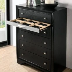 Oak Creek 6 Drawer Chest Black - MiBasics -Furniture Haven Shop GUEST 446249a0 1142 4e01 b25a bfd58722ce73