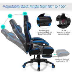 Costway Office Computer Desk Chair Gaming Chair Adjustable Swivel W/Footrest 20 Costway Office Computer Desk Chair Gaming Chair Adjustable Swivel W/Footrest -Furniture Haven Shop GUEST 44a27487 af67 4bc7 9727 369aa5e72449
