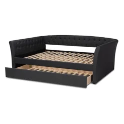 Delora Upholstered Daybed With Trundle - Baxton Studio 13 Delora Upholstered Daybed With Trundle - Baxton Studio -Furniture Haven Shop GUEST 468207a6 d45b 4839 b2ba 931095b3e5e8