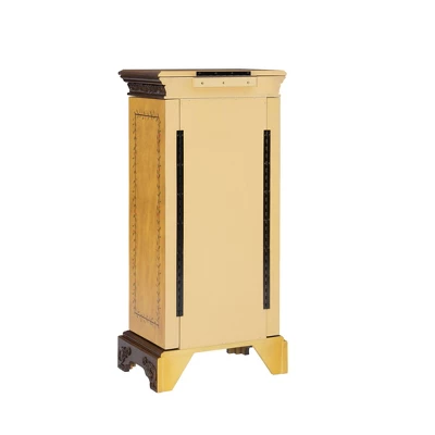 Beatrice Antique Parchment Hand Painted Jewelry Armoire - Powell Company 6 Beatrice Antique Parchment Hand Painted Jewelry Armoire - Powell Company - Image 6