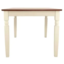 Whitesburg Rectangular Dining Room Table Wood/Brown/Cottage White - Signature Design By Ashley -Furniture Haven Shop GUEST 46dd6817 4d0a 4d70 ae92 a05195fb5310