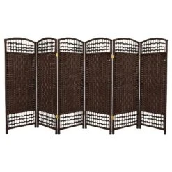 4 Ft. Tall Fiber Weave Room Divider (6 Panels) - Oriental Furniture -Furniture Haven Shop GUEST 475aba51 5089 41ee adad 30a336b42076