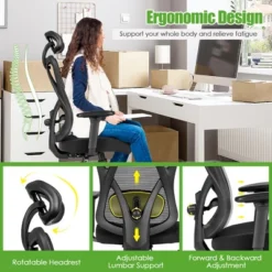 Costway Ergonomic High Back Mesh Office Chair W/ Adjustable Lumbar Support 17 Costway Ergonomic High Back Mesh Office Chair W/ Adjustable Lumbar Support -Furniture Haven Shop GUEST 4842edd5 c30c 4716 90fe a6c690a23ba2