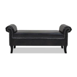 Jennifer Taylor Home Kathy Roll Arm Entryway Accent Bench -Furniture Haven Shop GUEST 49691451 976c 46c2 827e 8b3e667ccff4