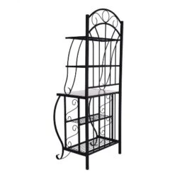 Valencia Baker Rack Storage Unit Metal/Black - Boraam Industries -Furniture Haven Shop GUEST 4991175e 2ba5 4f89 8c78 372bcee0ff74