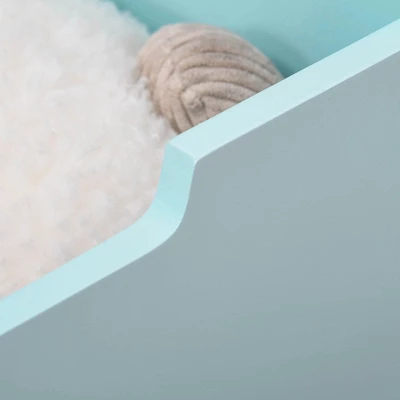 Qaba Kids Toy Chest Wooden Toy Storage Box Organizer Chest With Magnetic Hinge, Large Chest Space, & Groove Handle 5 Qaba Kids Toy Chest Wooden Toy Storage Box Organizer Chest With Magnetic Hinge, Large Chest Space, & Groove Handle - Image 5