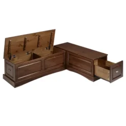 Colby Backless Nook Dining Sets Brown - Linon -Furniture Haven Shop GUEST 49e942b5 ebde 4597 8c07 4e923304a661