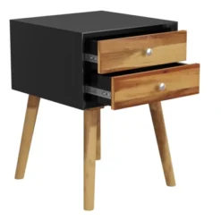 Tangkula Wooden Nightstand With 2 Storage Drawers Accent End Side Table For Bedroom&Living Room 14 Tangkula Wooden Nightstand With 2 Storage Drawers Accent End Side Table For Bedroom&Living Room -Furniture Haven Shop GUEST 4a470ce4 ed24 4659 bd7a b9159c2ed1af