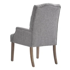 Raghnaid Distressed Tufted Linen Dining Chair - Inspire Q -Furniture Haven Shop GUEST 4b381c0f 574f 4d35 a719 e19bf9f95b7a