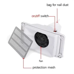 LEIBOU Professional 35 Inch Vented And Foldable Manicure Table With Wrist Rest Cushion, Dust Collector, And Carrying Bag, White -Furniture Haven Shop GUEST 4b7feb3c 2021 462b 988b ebcc48537465