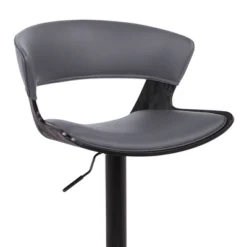 Karine Adjustable Swivel Faux Leather Metal Barstool Gray/Black - Armen Living 13 Karine Adjustable Swivel Faux Leather Metal Barstool Gray/Black - Armen Living -Furniture Haven Shop GUEST 4b98bb1e acee 4666 8381 a18d5f185428