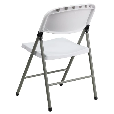 Emma And Oliver 2 Pack Commercial White Plastic Event Party Rental Folding Chair 7 Emma And Oliver 2 Pack Commercial White Plastic Event Party Rental Folding Chair - Image 7