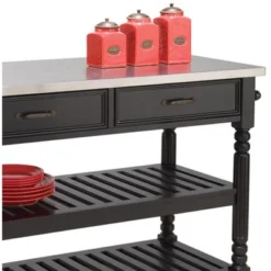 Savannah Kitchen Cart Wood - Black - Home Styles -Furniture Haven Shop GUEST 4c566281 845c 4fd8 8b79 4cf8a86b2dc6