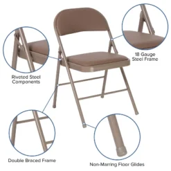Emma And Oliver 2 Pack Home & Office Portable Vinyl Folding Metal Event Chair -Furniture Haven Shop GUEST 4cbfb5d4 7913 4b3a 927a 009a74e1be46