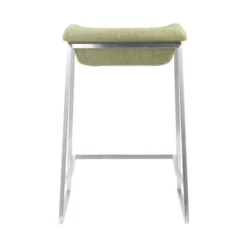24" Set Of 2 Contemporary Sleek Modern Counter Height Barstools Green - ZM Home -Furniture Haven Shop GUEST 4d7128e3 2484 4b19 b0dc a5ef9568e9da