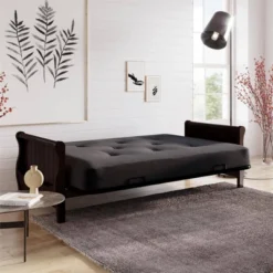 Full Chester Wood Arm Futon Frame With 8" Polyester Mattress - Room & Joy 17 Full Chester Wood Arm Futon Frame With 8" Polyester Mattress - Room & Joy -Furniture Haven Shop GUEST 4e6b80f6 bf25 409f 9bdf d1b19860319a