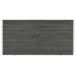 Wallice 2 Drawer Writing Desk With Chrome Base Weathered Gray - Coaster -Furniture Haven Shop GUEST 4e9ebbc7 4380 42ee bb99 d0c45b537703