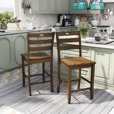 2pk 25" Elsie Counter Height Barstools - HOMES: Inside + Out 2 2pk 25" Elsie Counter Height Barstools - HOMES: Inside + Out - Image 2