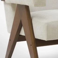 Set Of 2 Morgan Upholstered 19.7" Wider Seat And Armrest With Upside Down "V" Shape Design Rubberwood Legs Accent Chair-The Pop Maison 16 Set Of 2 Morgan Upholstered 19.7" Wider Seat And Armrest With Upside Down "V" Shape Design Rubberwood Legs Accent Chair-The Pop Maison -Furniture Haven Shop GUEST 4f245e17 396f 4241 95f2 af89a2a5c9f3