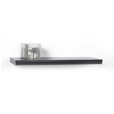 36" X 8" Modern Floating Shelf Wall Mounted Hidden Brackets Black - Inplace 3 36" X 8" Modern Floating Shelf Wall Mounted Hidden Brackets Black - Inplace - Image 3
