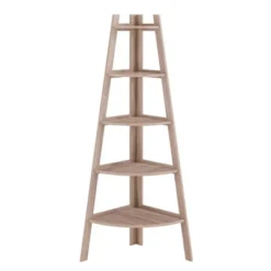 63" X 26.5" Five-Tier Pyramid Corner Ladder Shelf - Danya B. 13 63" X 26.5" Five-Tier Pyramid Corner Ladder Shelf - Danya B. -Furniture Haven Shop GUEST 50533d5e d6bb 47a2 a8b4 056f49637228