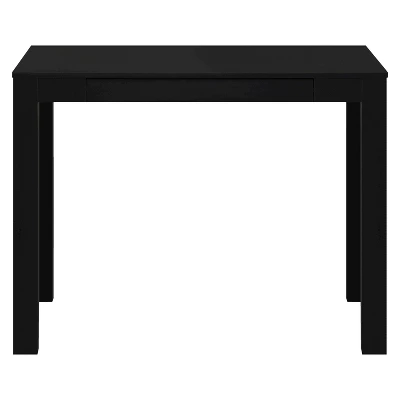 George Wood Writing Desk With Drawers Black - Room & Joy 1 George Wood Writing Desk With Drawers Black - Room & Joy