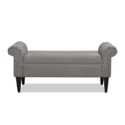 Jennifer Taylor Home Kathy Roll Arm Entryway Accent Bench -Furniture Haven Shop GUEST 520bedd6 9e99 4979 9a93 9120f14ae565