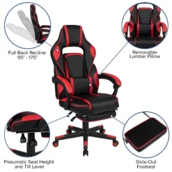 Flash Furniture Gaming Desk With Cup Holder/Headphone Hook/Removable Mousepad Top & Reclining Back/Arms Gaming Chair With Footrest 20 Flash Furniture Gaming Desk With Cup Holder/Headphone Hook/Removable Mousepad Top & Reclining Back/Arms Gaming Chair With Footrest -Furniture Haven Shop GUEST 52358082 ca4c 45c8 9eaf 3a2ee41b9626