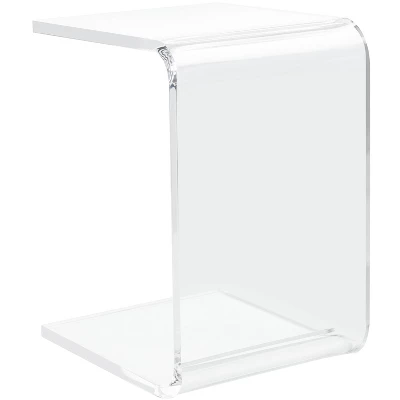 Upton Acrylic Side Table - Clear - Safavieh 7 Upton Acrylic Side Table - Clear - Safavieh - Image 7