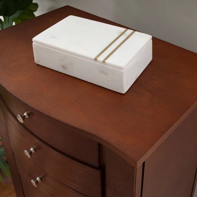 Francesca Jewelry Armoire Merlot Brown - Powell Company 11 Francesca Jewelry Armoire Merlot Brown - Powell Company - Image 11