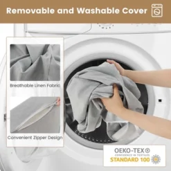 Costway 4-in-1 Convertible Folding Sofa Bed Floor Futon Sleeper Couch Chair Single Grey -Furniture Haven Shop GUEST 55d42f7d 1666 46d1 858a fc5463bba7be