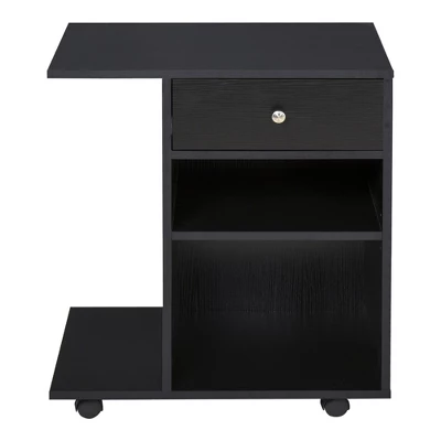Vinsetto Mobile Printer Stand, Rolling File Cabinet Cart With Wheels, Adjustable Shelf, Drawer And CPU Stand 3 Vinsetto Mobile Printer Stand, Rolling File Cabinet Cart With Wheels, Adjustable Shelf, Drawer And CPU Stand - Image 3