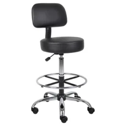 Medical/Drafting Stool With Back Cushion - Boss Office Products -Furniture Haven Shop GUEST 56b70aec 01a3 4612 ac9f 02397f86c708