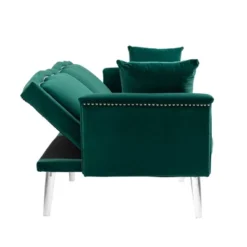 Modern Velvet Upholstered Loveseats Sofa With 2 Pillows-ModernLuxe -Furniture Haven Shop GUEST 57d9b9ed a692 4613 a9ac 3babe57993f2