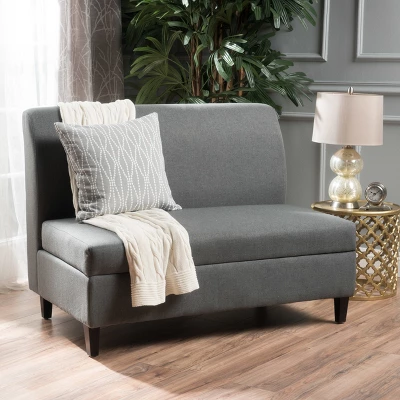Tovah Storage Loveseat Charcoal - Christopher Knight Home 1 Tovah Storage Loveseat Charcoal - Christopher Knight Home