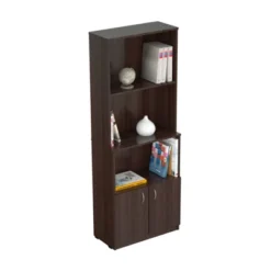 63" Bookcase Espresso - Inval -Furniture Haven Shop GUEST 58ff33ad c388 48bd 9024 a180e8478234