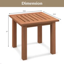 Tangkula 1PC/2PCS Patio Hardwood End Table Square Side Table With Slatted Tabletop Small Coffee Bistro Table Indoor Outdoor Side Table 17 Tangkula 1PC/2PCS Patio Hardwood End Table Square Side Table With Slatted Tabletop Small Coffee Bistro Table Indoor Outdoor Side Table -Furniture Haven Shop GUEST 59b524bb 0705 4eb3 9120 f4acdc0f647c