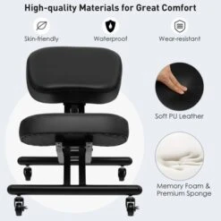 Costway Ergonomic Kneeling Chair Adjustable Stool Memory Foam Angled Seat 18 Costway Ergonomic Kneeling Chair Adjustable Stool Memory Foam Angled Seat -Furniture Haven Shop GUEST 59de4656 fee1 4ca9 b087 39a63d60050d