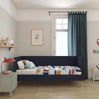 Fabio Mid Century Upholstered Daybed - Room & Joy 2 Fabio Mid Century Upholstered Daybed - Room & Joy - Image 2