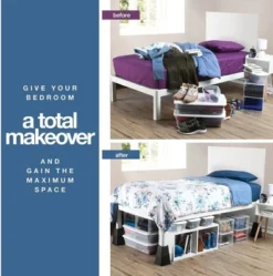 Adjustable Bed Risers - Heavy Duty Furniture Riser Set Of 4 In Heights Of 8, 5, Or 3 Inches For Table Risers, Bed Frame Risers In Black – Homeitusa -Furniture Haven Shop GUEST 5b744f96 00ce 483d 9ffc faa2d141bc6b