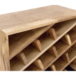 Modern Wood Wine Rack Brown - Olivia & May 27 Modern Wood Wine Rack Brown - Olivia & May -Furniture Haven Shop GUEST 5ce1b5f3 d627 44ce 8d71 80074e1e7663