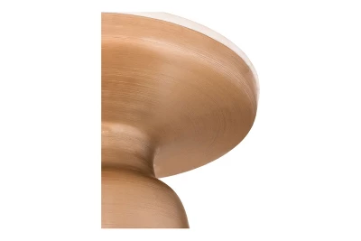 Inmod Willa Marble Side Table Gold/White 2 Inmod Willa Marble Side Table Gold/White - Image 2