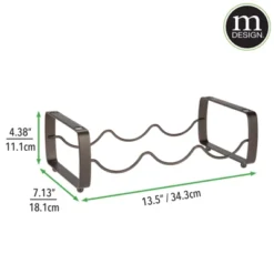 MDesign Metal Wine Rack Storage Organizer, 3 Bottles Each - 2 Pack -Furniture Haven Shop GUEST 5fa91ddb 7734 4bae b2ac 3ca32bd38b2b