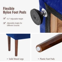 Costway Modern Berber Fleece Single Sofa Chair W/ Ottoman & Waist Pillow RedBlueBlackGreenOrange -Furniture Haven Shop GUEST 5fccd1a6 7771 43eb b807 a59354e4737a